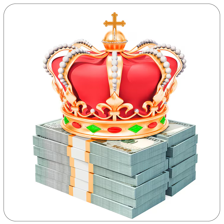 King Crown Money Bag 